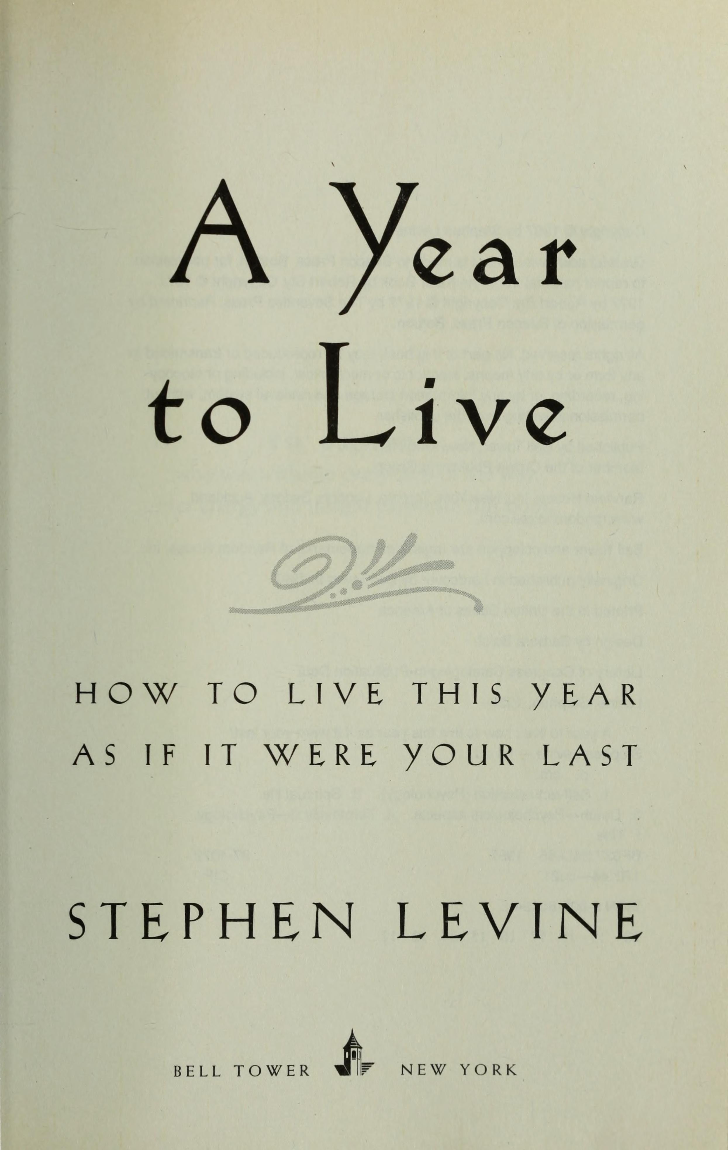 A Year to Live