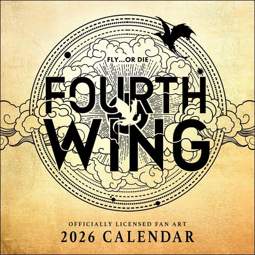 Fourth Wing Officially Licensed Fan Art 2026 Wall Calendar