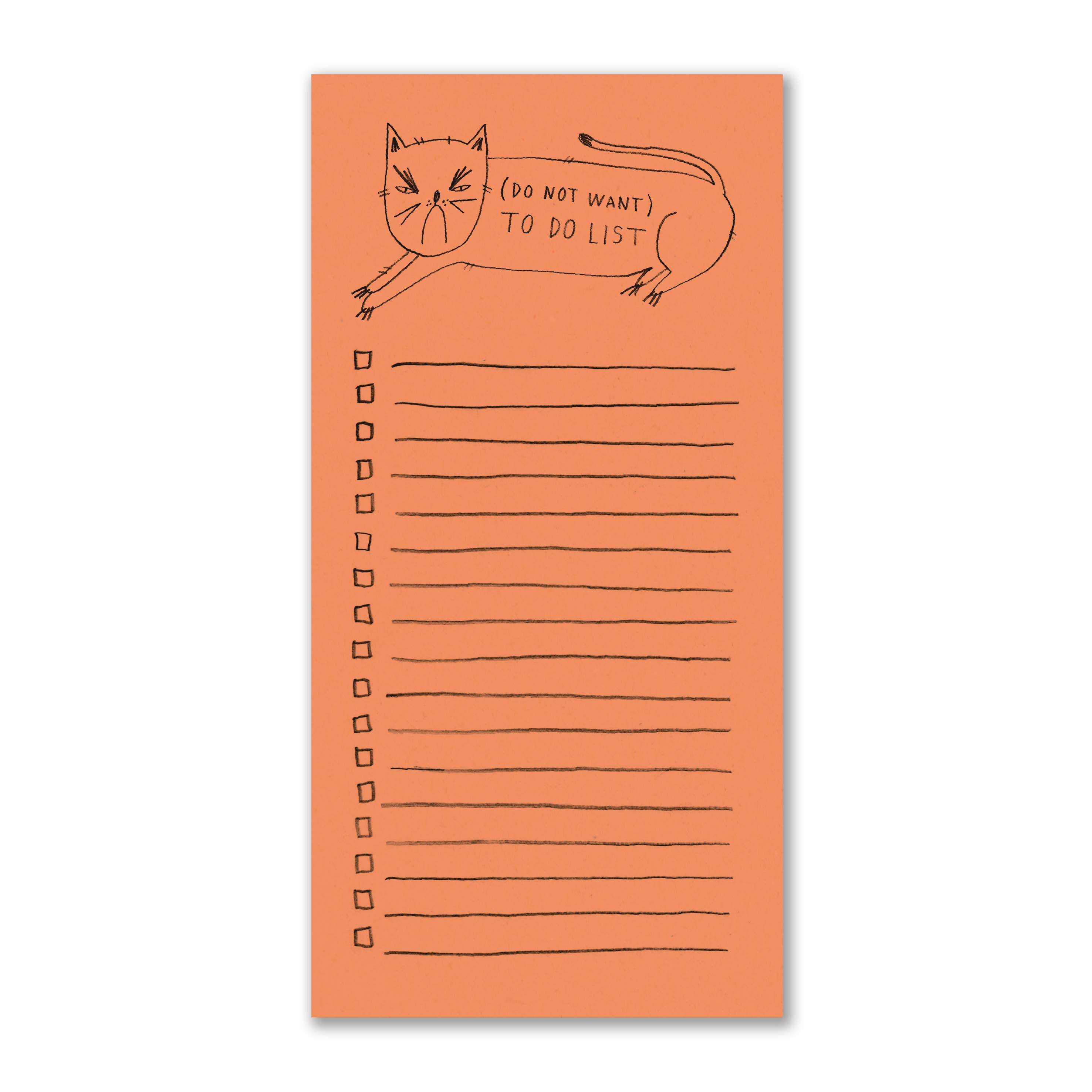 (Do Not Want) To Do List Notepad