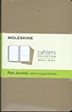 Moleskine Cahier Journal (Set of 3), Pocket, Plain, Kraft Brown, Soft Cover (3.5 x 5.5)