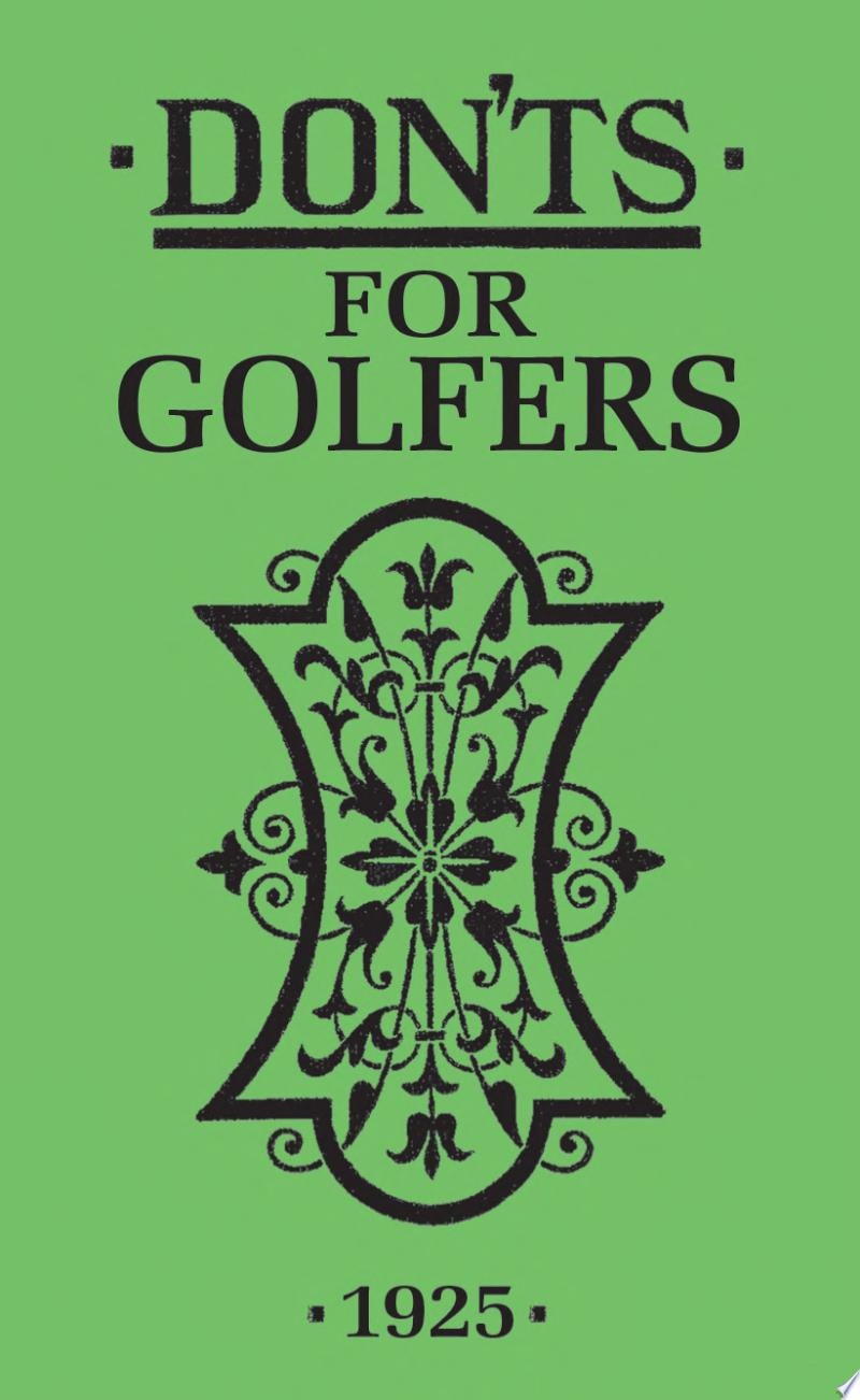 Don'ts for Golfers