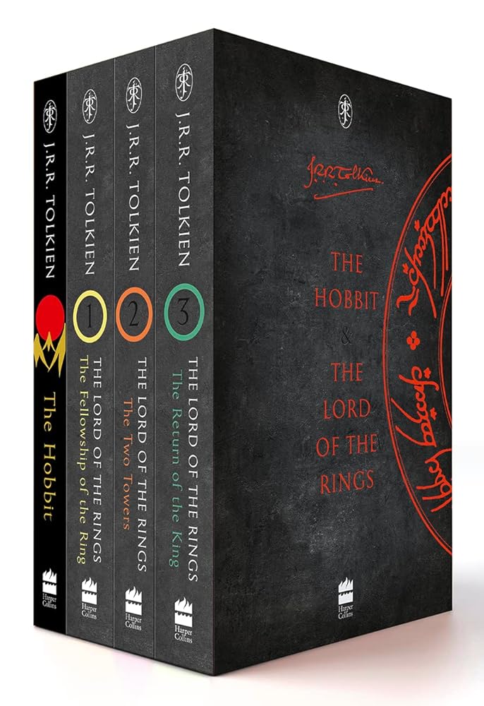 Tolkien 4 book boxed set (The Hobbit, The Fellowship of the Ring, The Two Towers, The Return of the King) cover image
