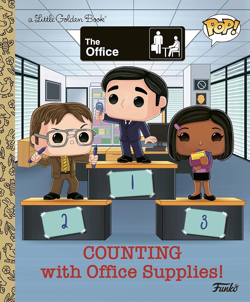 The Office: Counting with Office Supplies! (Funko Pop!) (Little Golden Book) cover image