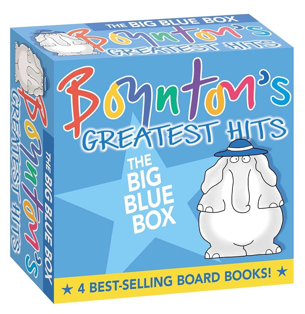 Boynton's Greatest Hits The Big Blue Box (Boxed Set): Moo, Baa, La La La!; A to Z; Doggies; Blue Hat, Green Hat cover image