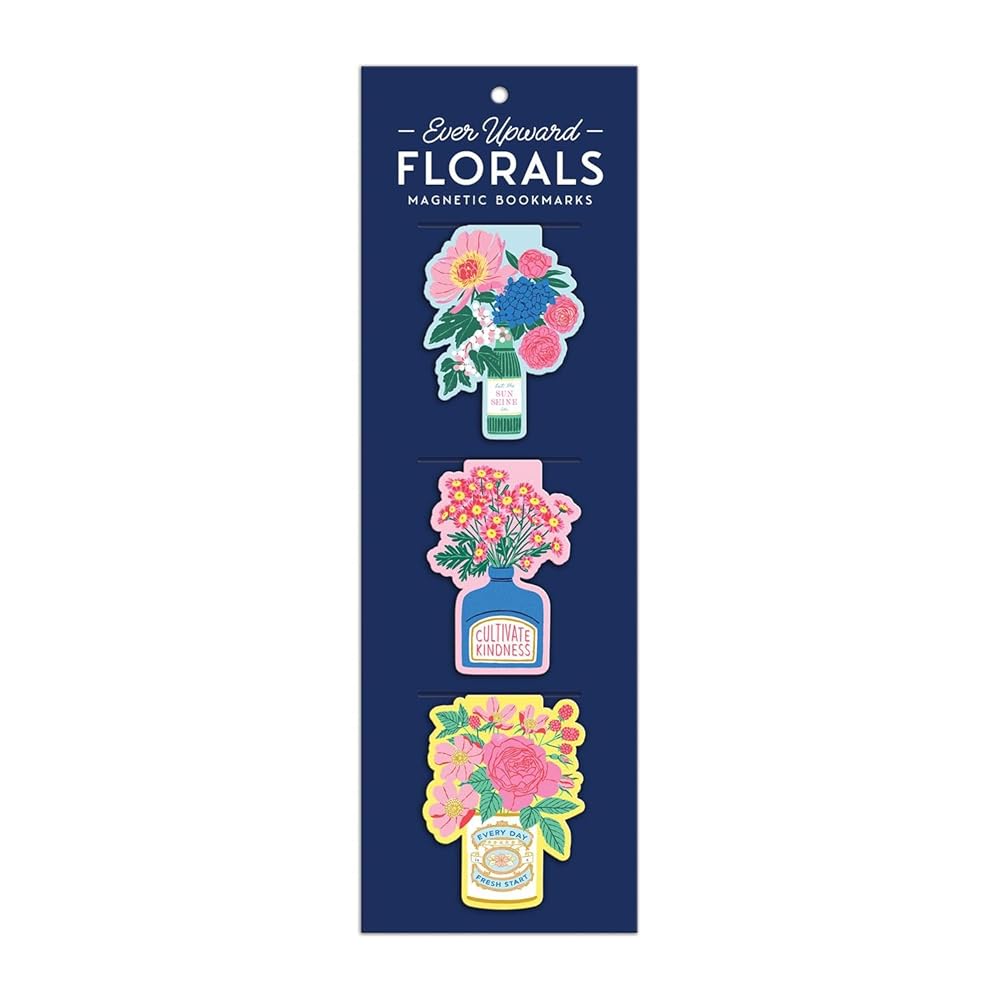 Ever Upward Florals Shaped Magnetic Bookmarks cover image