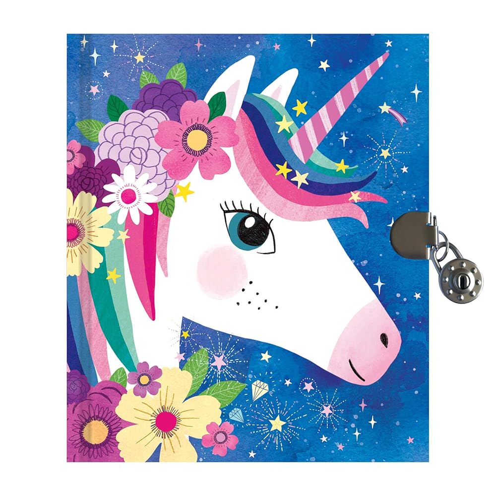 Unicorn Locked Diary cover image