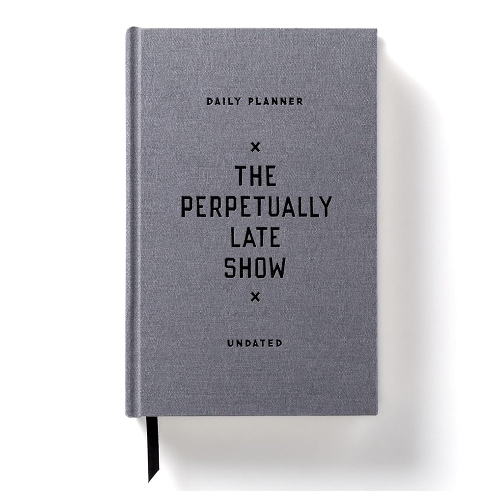 The Perpetually Late Show Undated Standard Planner cover image