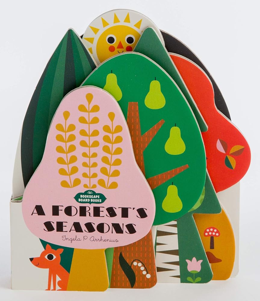 Bookscape Board Books: A Forest's Seasons: (Colorful Children?s Shaped Board Book, Forest Landscape Toddler Book) cover image
