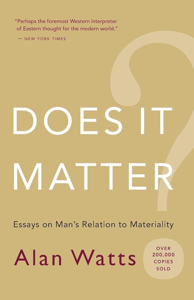 Does It Matter?: Essays on Man s Relation to Materiality cover image