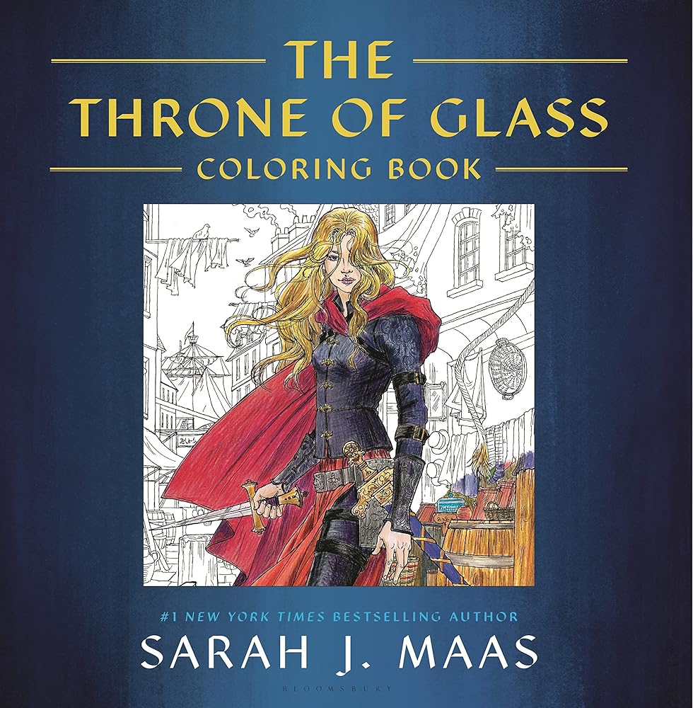 The Throne of Glass Coloring Book cover image