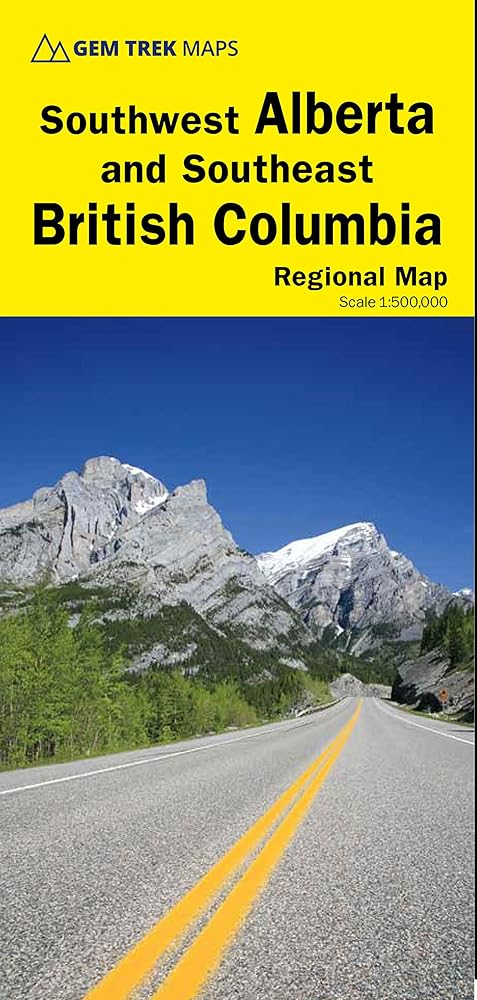 Southwest Alberta and Southeast British Columbia Map | Gem Trek Maps cover image