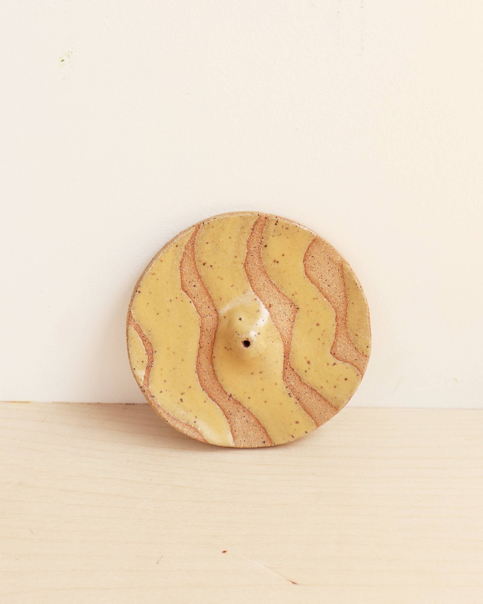 Ceramic Incense Holder - Wavy