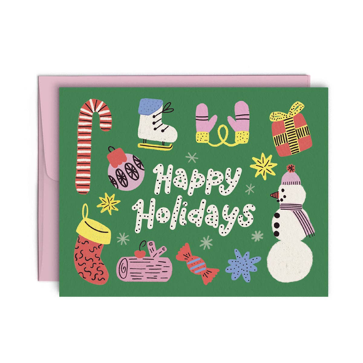 HAPPY HOLIDAYS — Greeting Card