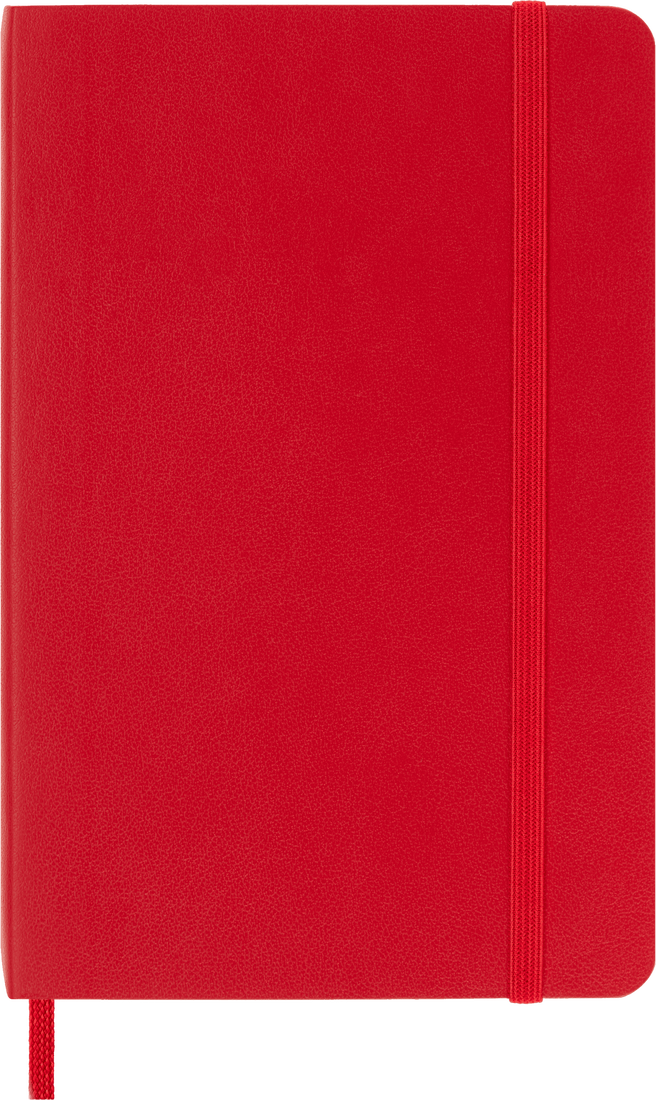 Moleskine Classic Notebook, Pocket, Ruled, Scarlet Red, Soft Cover (3.5 x 5.5)