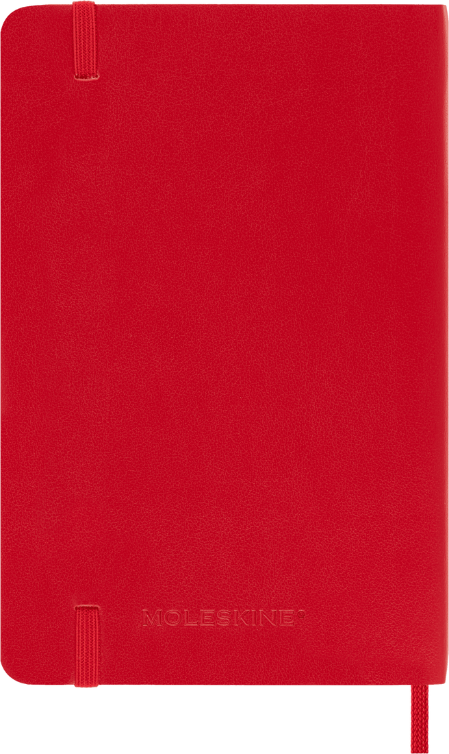 Moleskine Classic Notebook, Pocket, Ruled, Scarlet Red, Soft Cover (3.5 x 5.5)