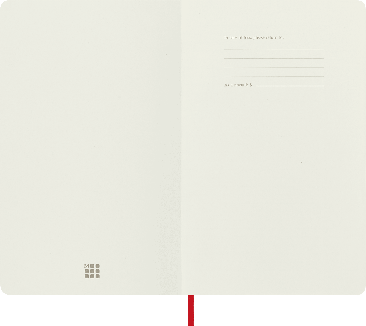 Moleskine Classic Notebook, Large, Ruled, Scarlet Red, Soft Cover (5 x 8.25)