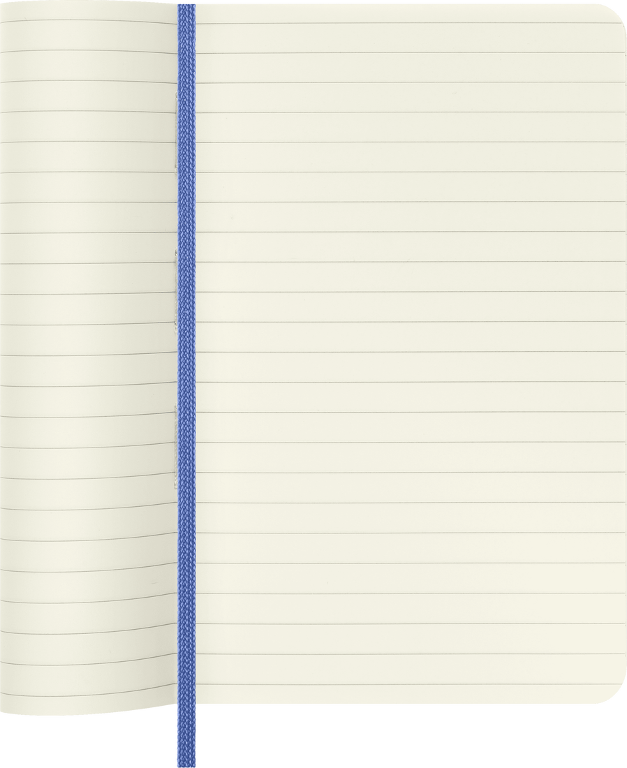 Moleskine Classic Notebook, Pocket, Ruled, Hydrangea Blue, Soft Cover (3.5 X 5.5)