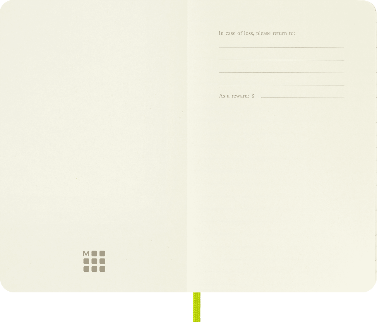 Moleskine Classic Notebook, Pocket, Ruled, Lemon Green, Soft Cover (3.5 X 5.5)