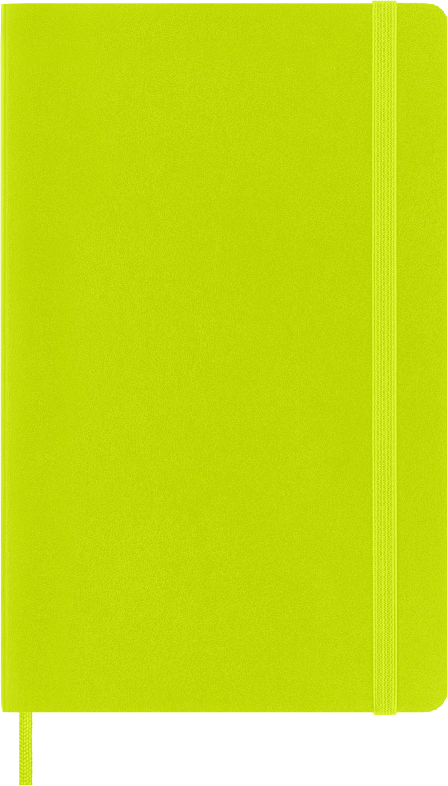 Moleskine Classic Notebook, Large, Ruled, Lemon Green, Soft Cover (5 X 8.25)