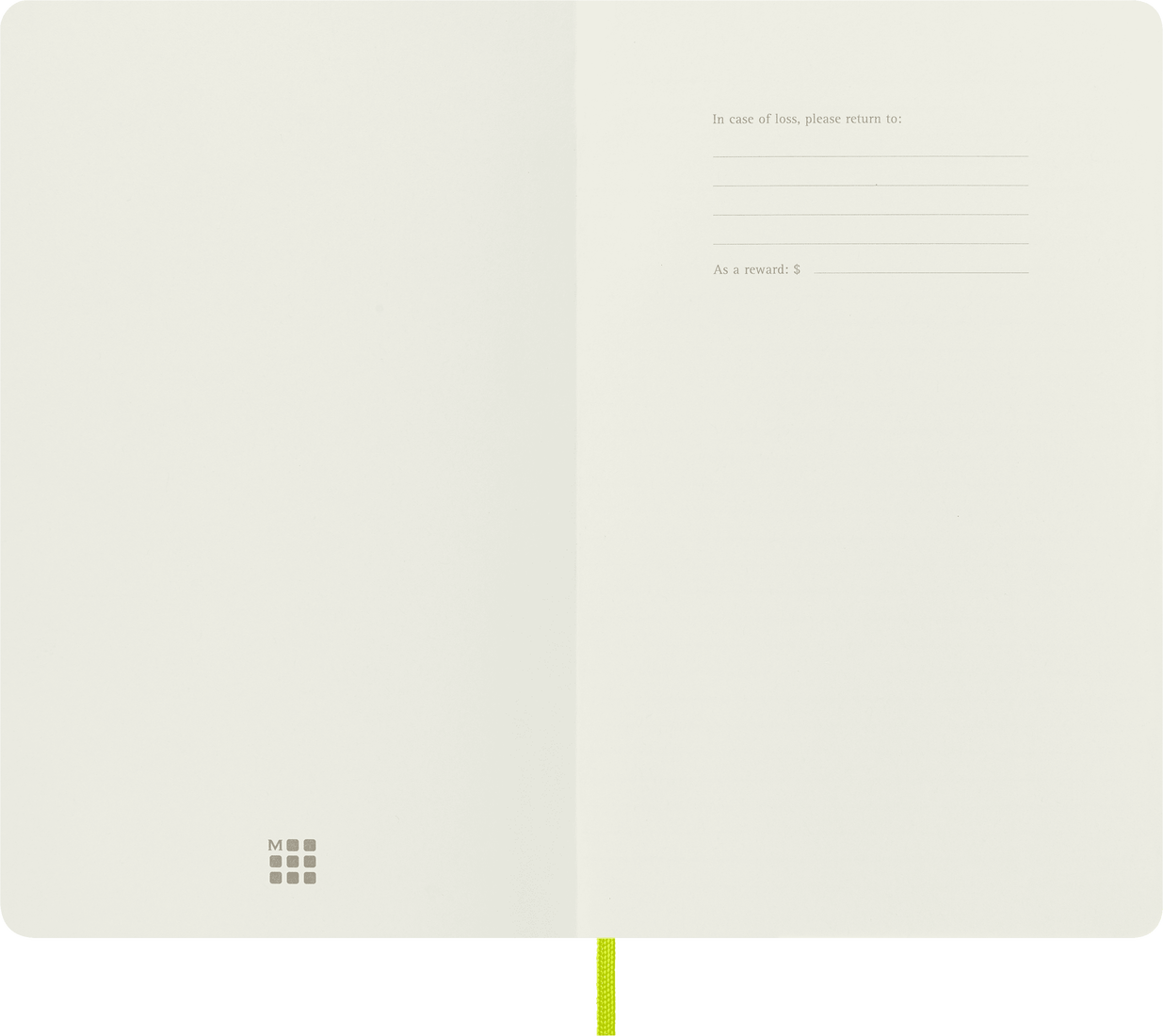 Moleskine Classic Notebook, Large, Ruled, Lemon Green, Soft Cover (5 X 8.25)