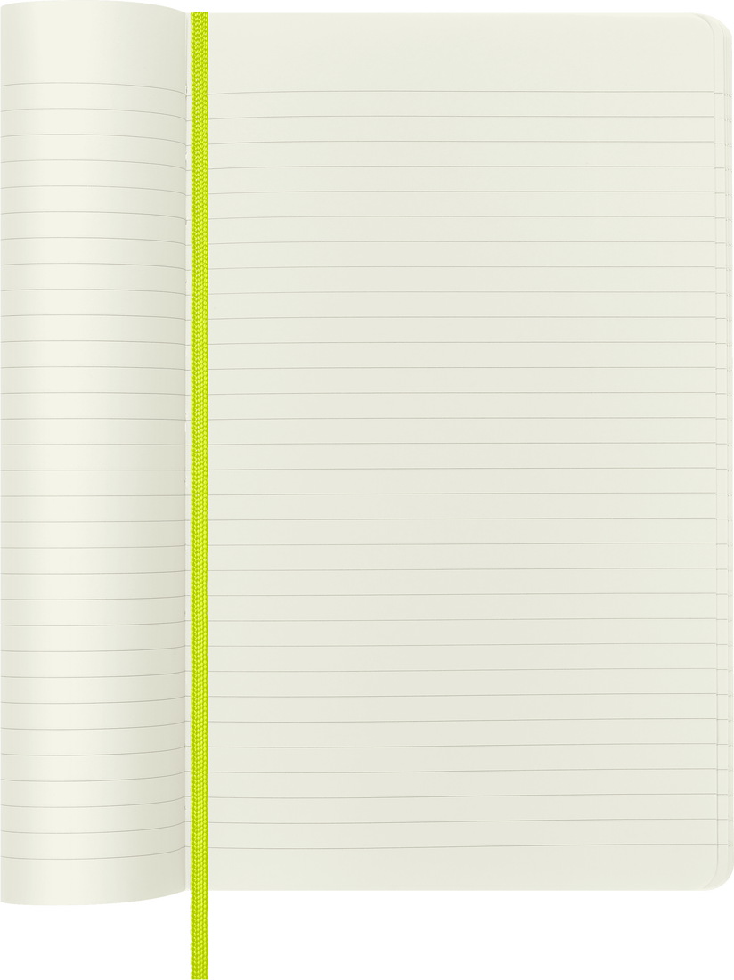 Moleskine Classic Notebook, Large, Ruled, Lemon Green, Soft Cover (5 X 8.25)