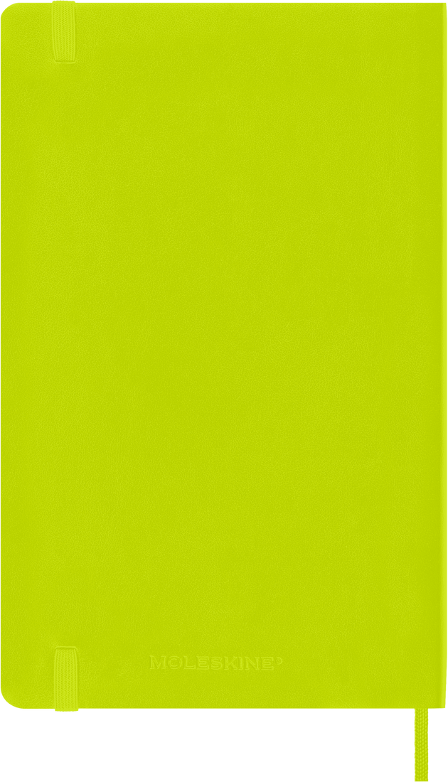 Moleskine Classic Notebook, Large, Ruled, Lemon Green, Soft Cover (5 X 8.25)