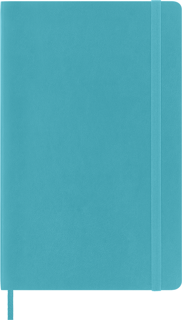 Moleskine Classic Notebook, Large, Ruled, Blue Reef, Soft Cover (5 x 8.25)