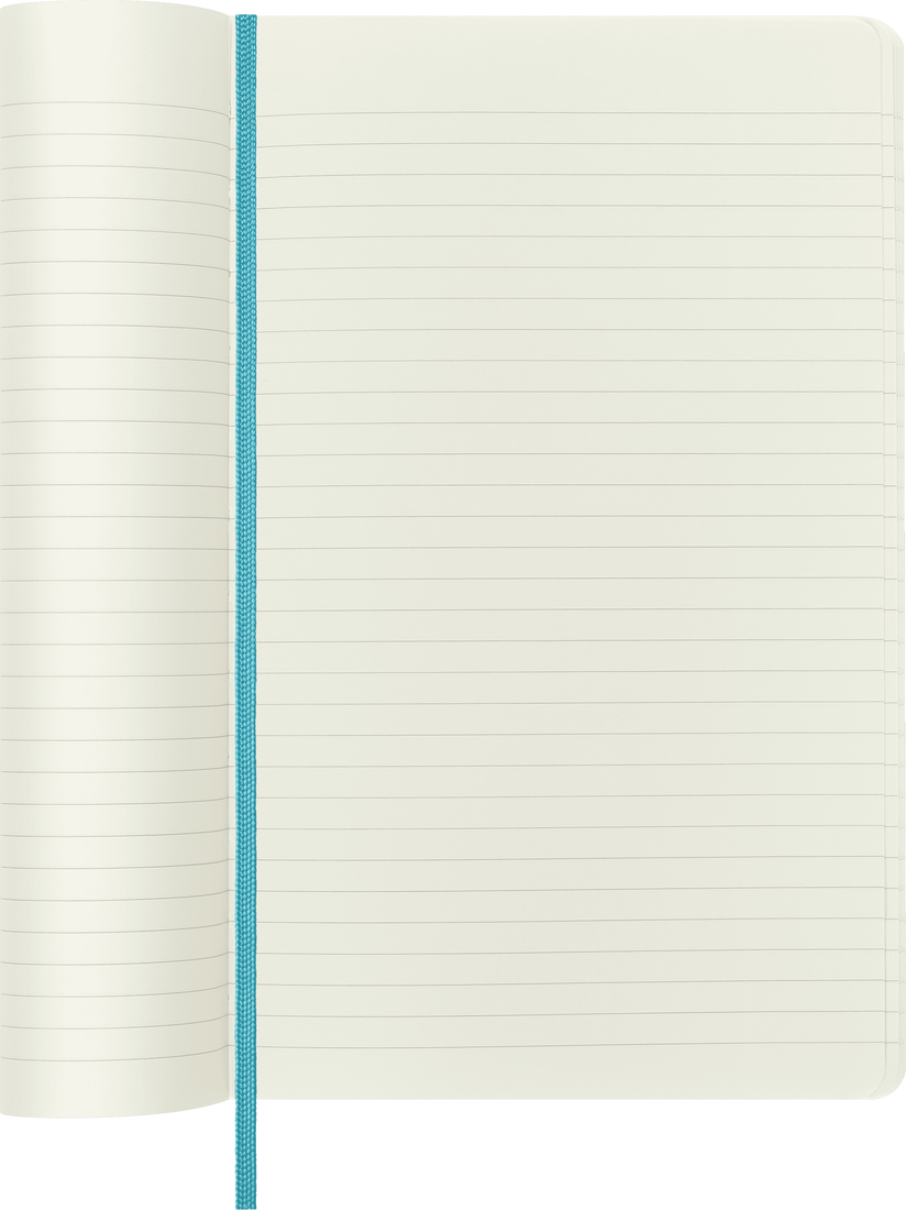 Moleskine Classic Notebook, Large, Ruled, Blue Reef, Soft Cover (5 x 8.25)