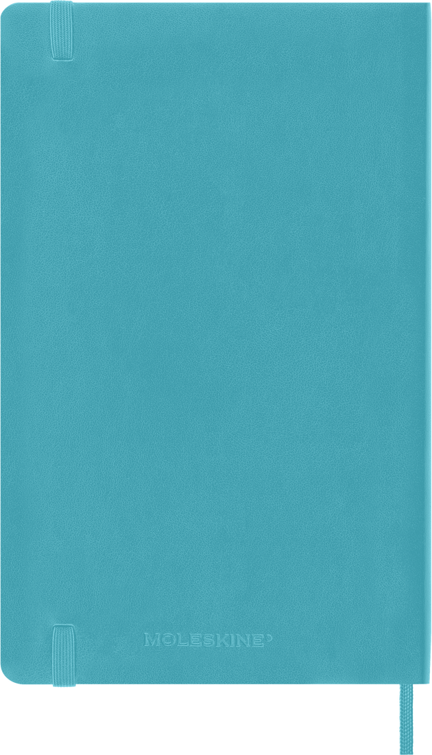 Moleskine Classic Notebook, Large, Ruled, Blue Reef, Soft Cover (5 x 8.25)