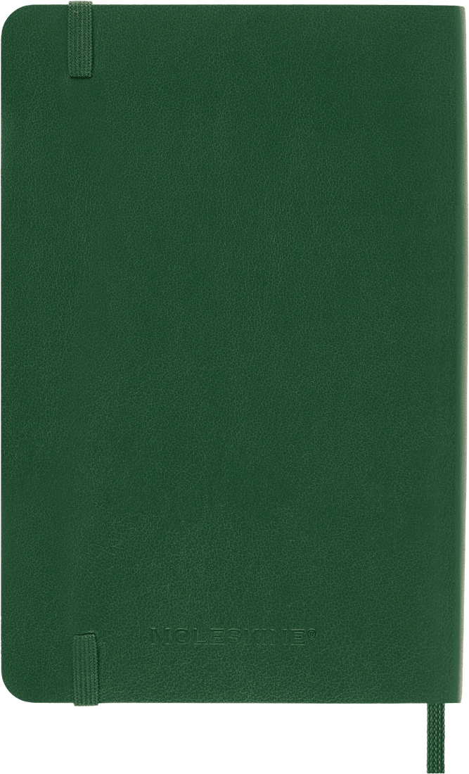 Moleskine Notebook, Pocket, Ruled, Myrtle Green, Soft Cover (3.5 x 5.5)