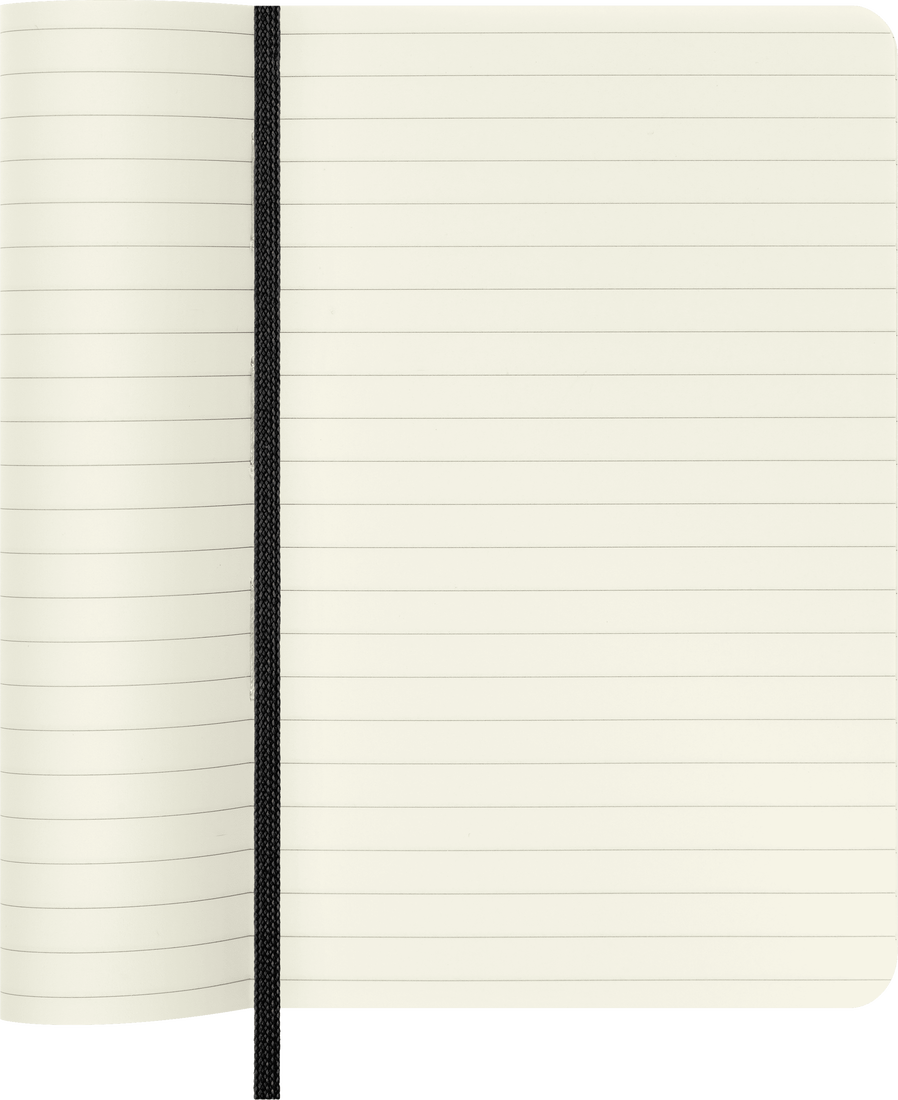 Moleskine Classic Notebook, Pocket, Ruled, Black, Soft Cover (3.5 x 5.5)